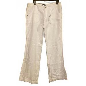 Sanctuary White Linen Blend Pants